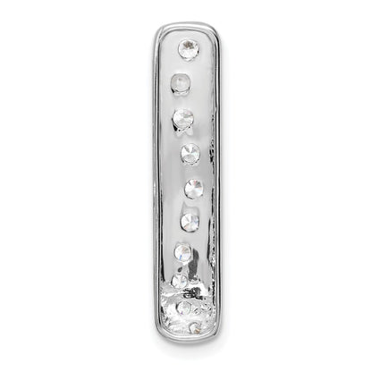 14K White Gold True Origin 3/4 Carat Lab Grown Diamond Vs Def 18 Inch Vertical Bar Slide Necklace