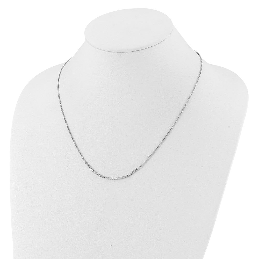 14k White Gold 1/2 Ct. Lab Grown Diamond VS/SI+ G+ Adjustable up to 24 inch Tennis Style Bolo Necklace