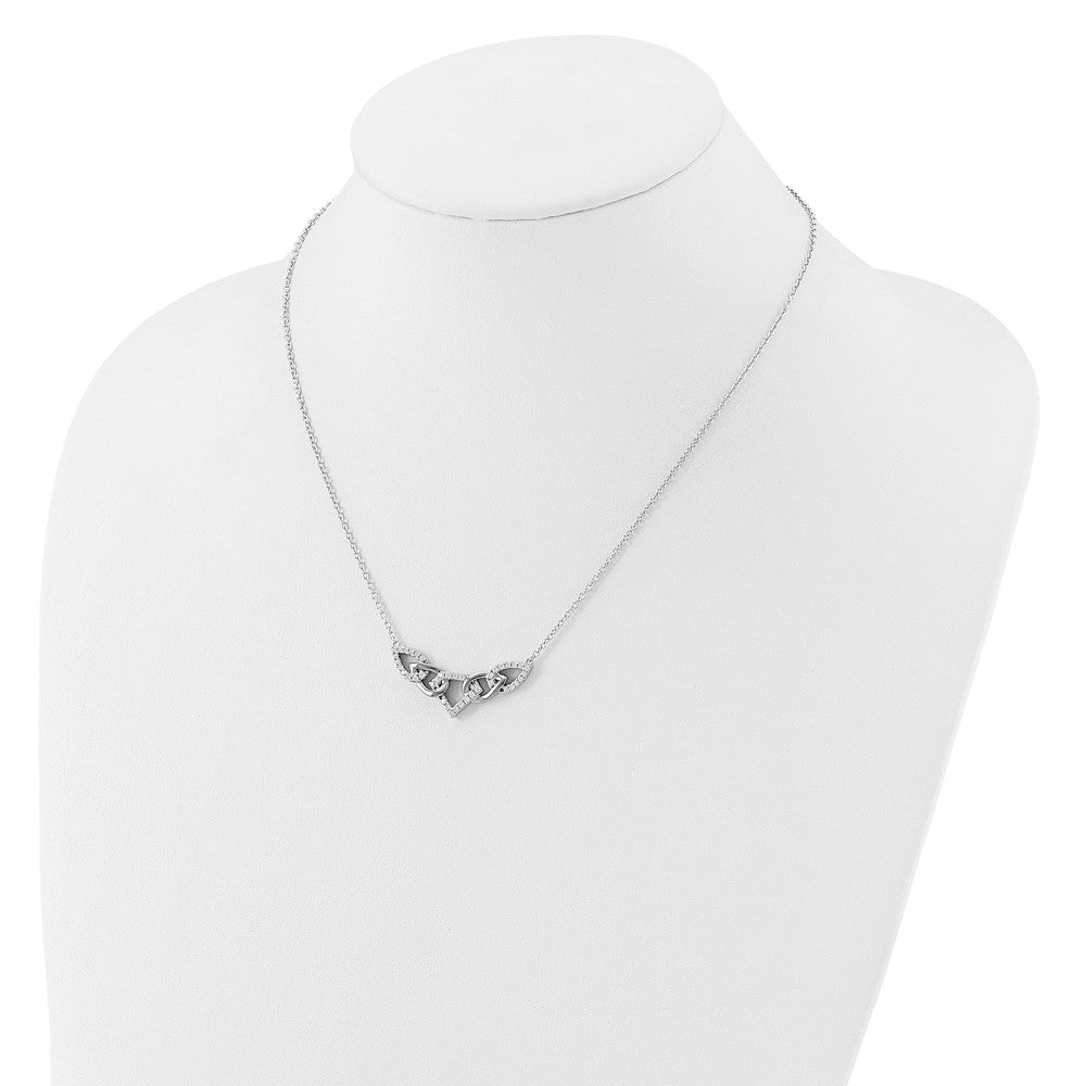 14k White Gold 1/2 Ct. Lab Grown Diamond VS/SI+ G+ 18 inch Fancy Teardrop Necklace
