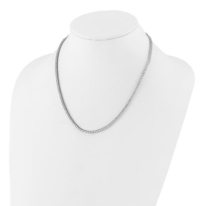 14k White Gold 5 Ct. Lab Grown Diamond VS/SI+ G+ Adjustable to 26 inch Tennis Bolo Necklace