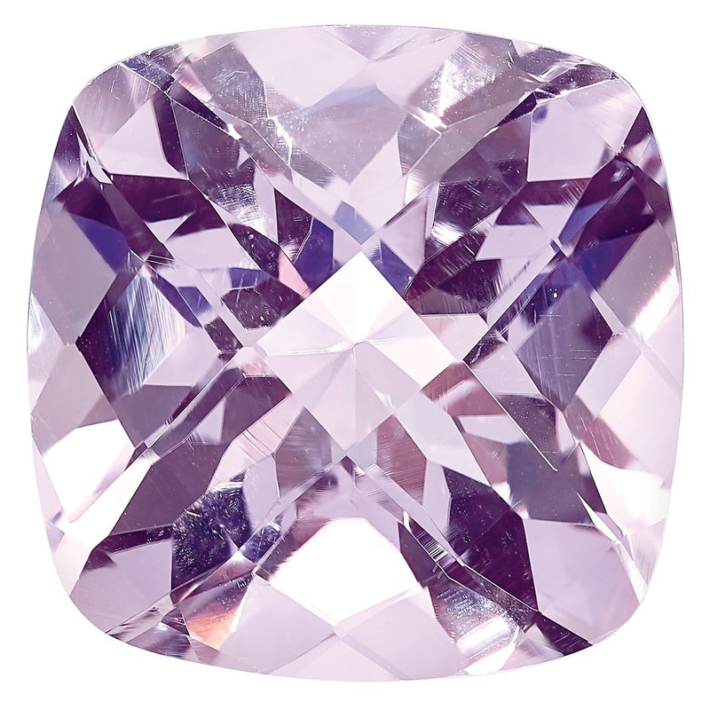Gemstone Rose De France Quartz Aa Quality 18X13mm Cushion Checkerboard Long