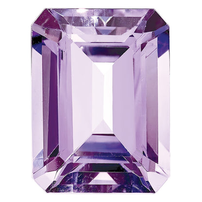 Gemstone Rose De France Quartz Aa Quality 9X7mm Emerald Cut