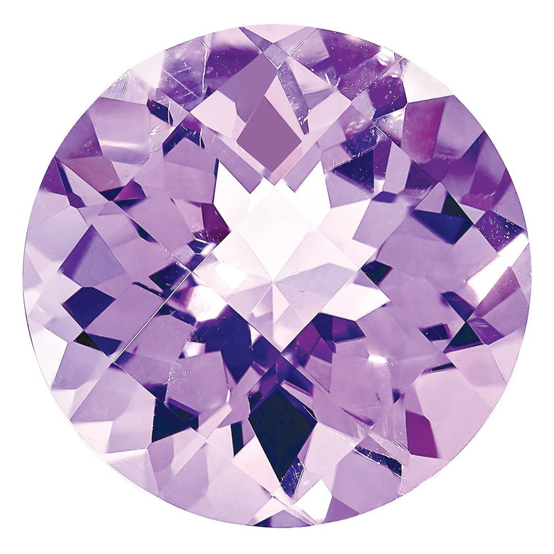 Gemstone Rose De France Quartz Aa Quality 12mm Round Checkerboard