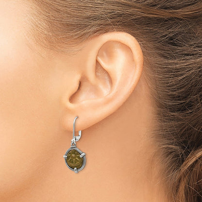 Sterling Silver Ancient Coins Antiqued Widow's Mite Coin Earrings