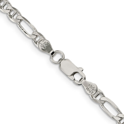 20 Inch Sterling Silver 3.75mm Figaro Anchor Chain