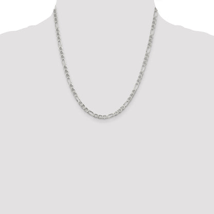 20 Inch Sterling Silver 3.75mm Figaro Anchor Chain
