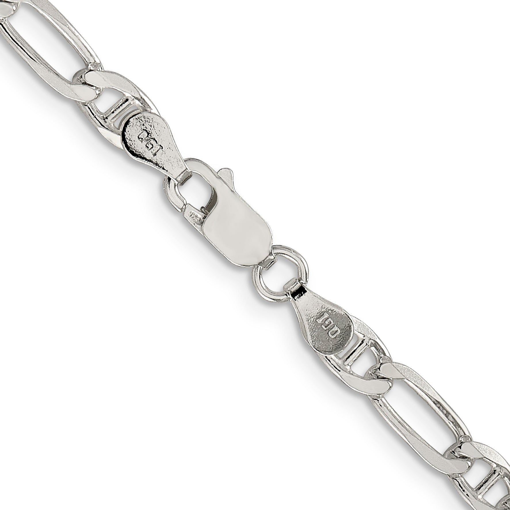 20 Inch Sterling Silver 4.5mm Figaro Anchor Chain