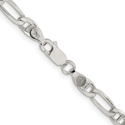 20 Inch Sterling Silver 4.5mm Figaro Anchor Chain