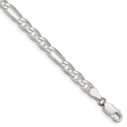 7 Inch Sterling Silver 4.5mm Figaro Anchor Chain