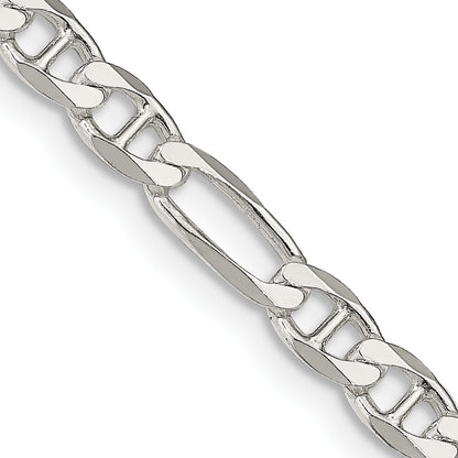 20 Inch Sterling Silver 4.5mm Figaro Anchor Chain
