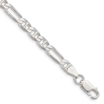 9 Inch Sterling Silver 5.5mm Figaro Anchor Chain