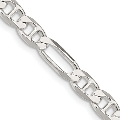 28 Inch Sterling Silver 5.5mm Figaro Anchor Chain