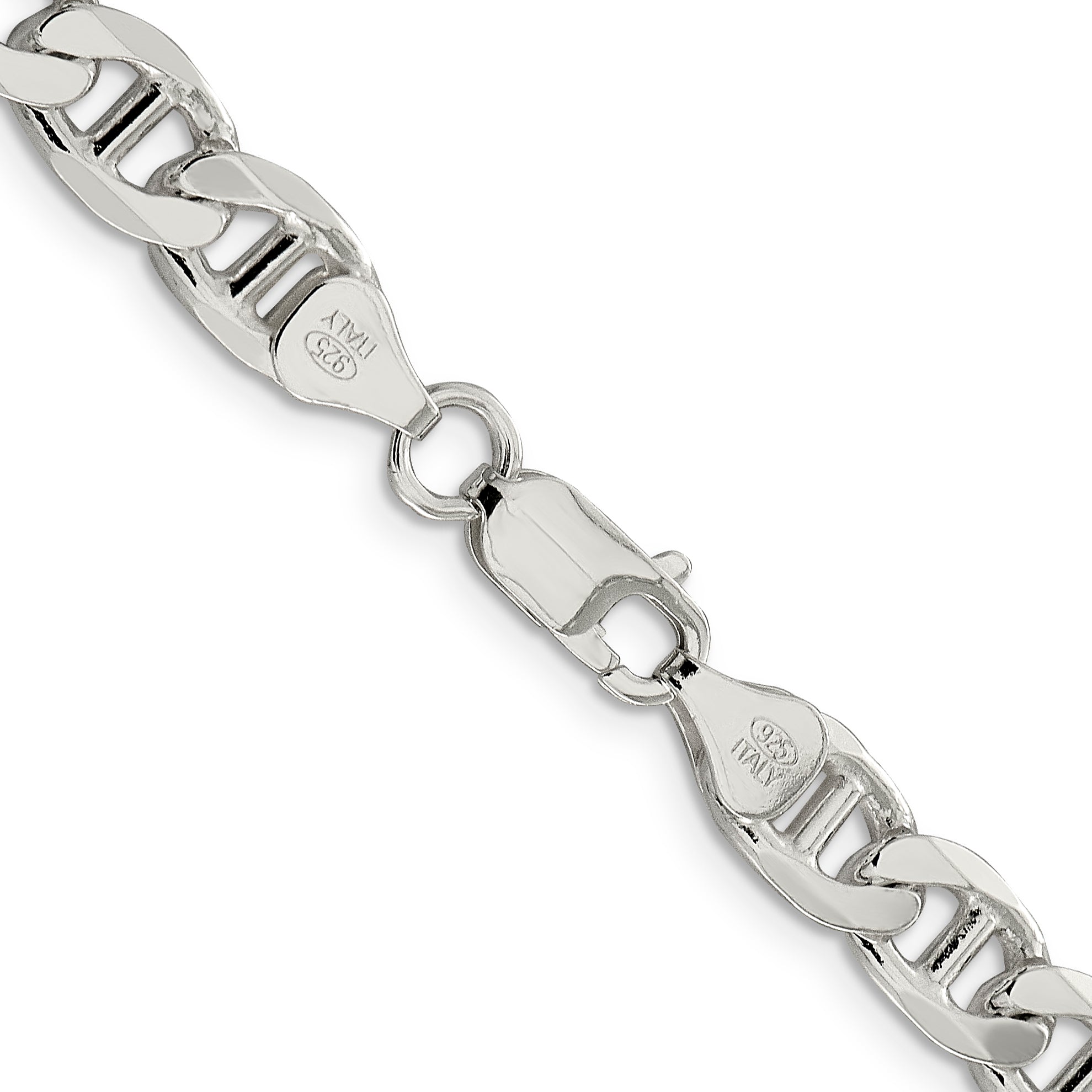 26 Inch Sterling Silver 7.5mm Figaro Anchor Chain
