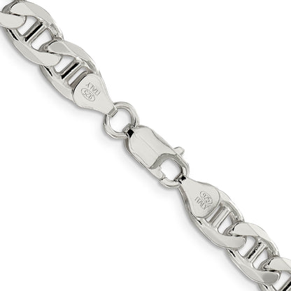 30 Inch Sterling Silver 7.5mm Figaro Anchor Chain