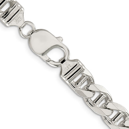 22 Inch Sterling Silver 8.75mm Figaro Anchor Chain