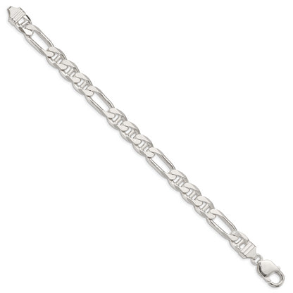 9 Inch Sterling Silver 8.75mm Figaro Anchor Chain