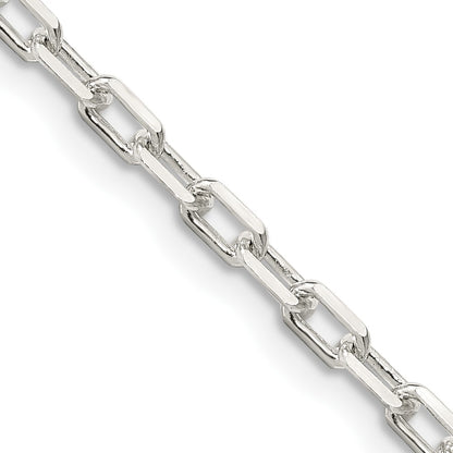 26 Inch Sterling Silver 2.9mm Diamond-Cut Long Link Cable Chain Necklace