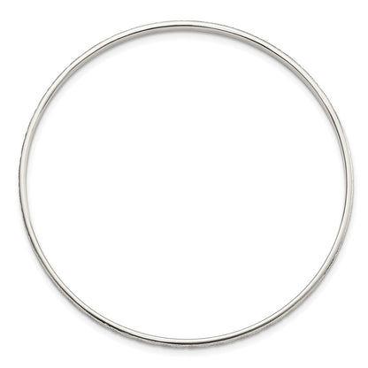 Sterling Silver Diamond Cut Slip-On Bangle