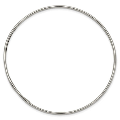 Sterling Silver 3.25mm Slip-On Bangle Bracelet