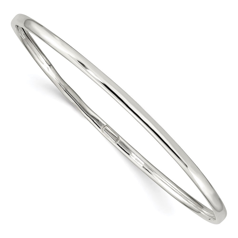 Sterling Silver 3.25mm Slip-On Bangle Bracelet