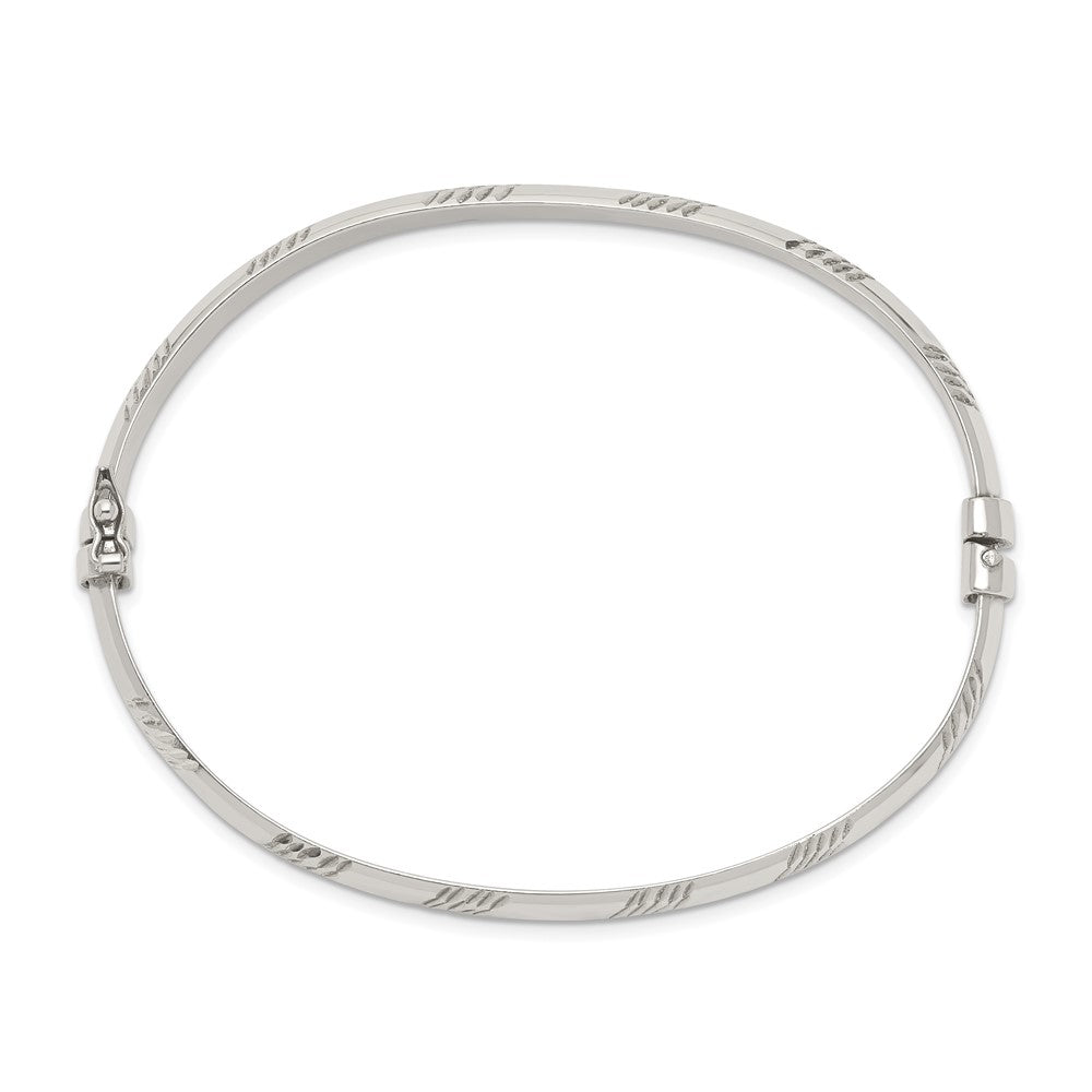 Sterling Silver D/c 6mm Bangle