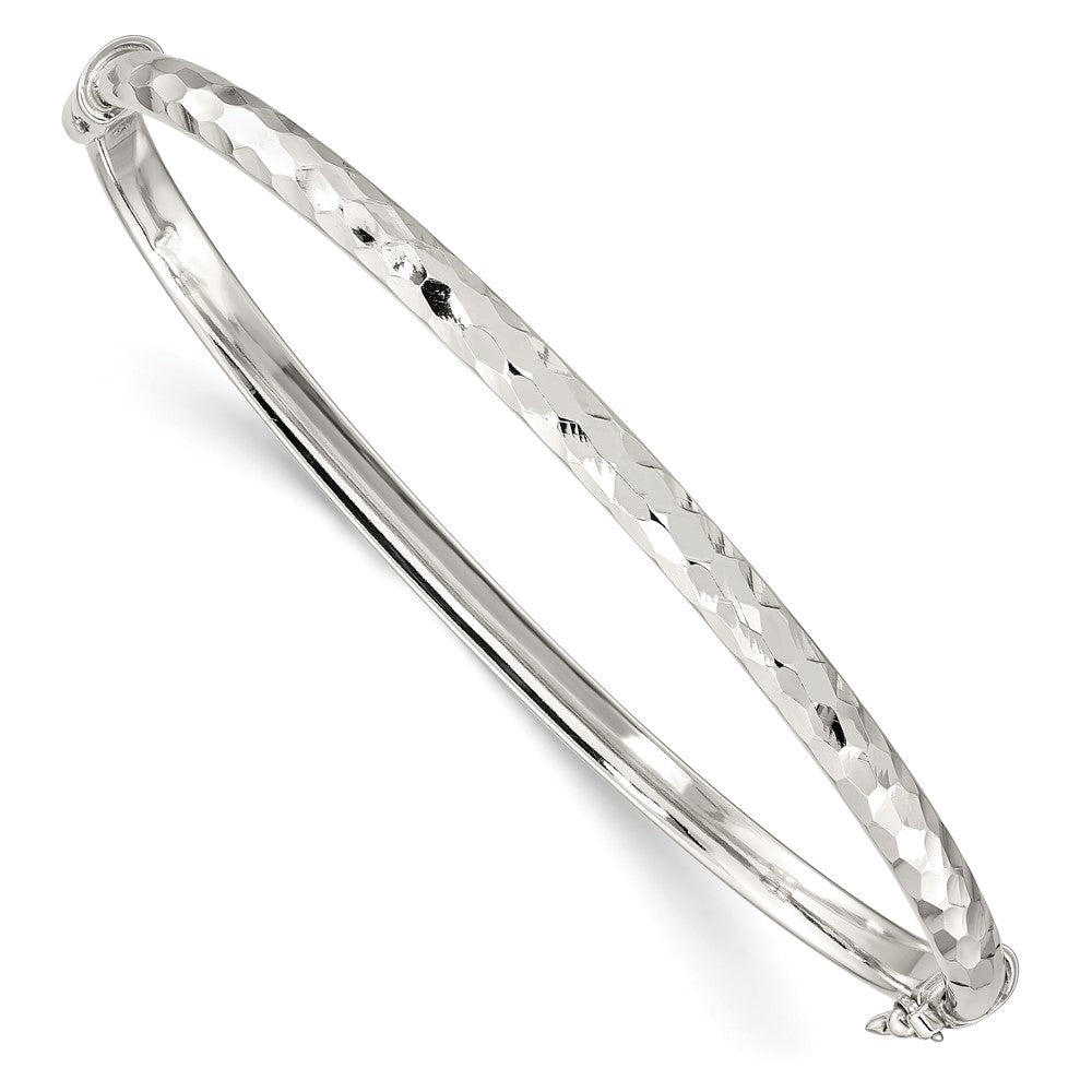 Sterling Silver D/c 4mm Bangle