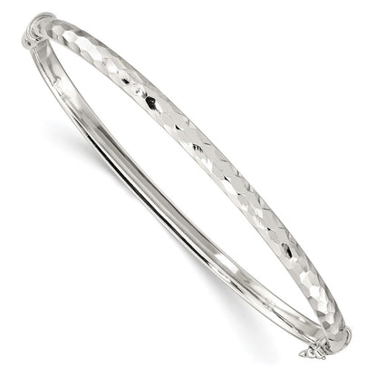 Sterling Silver D/c 4mm Bangle