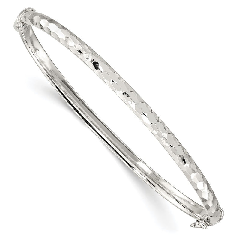 Sterling Silver D/c 4mm Bangle