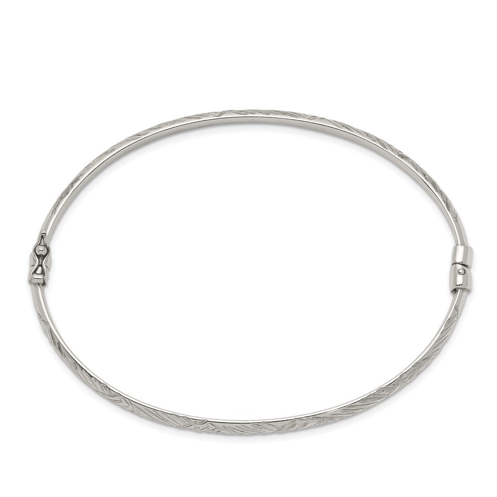 Sterling Silver D/c 4mm Bangle