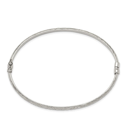 Sterling Silver D/c 4mm Bangle