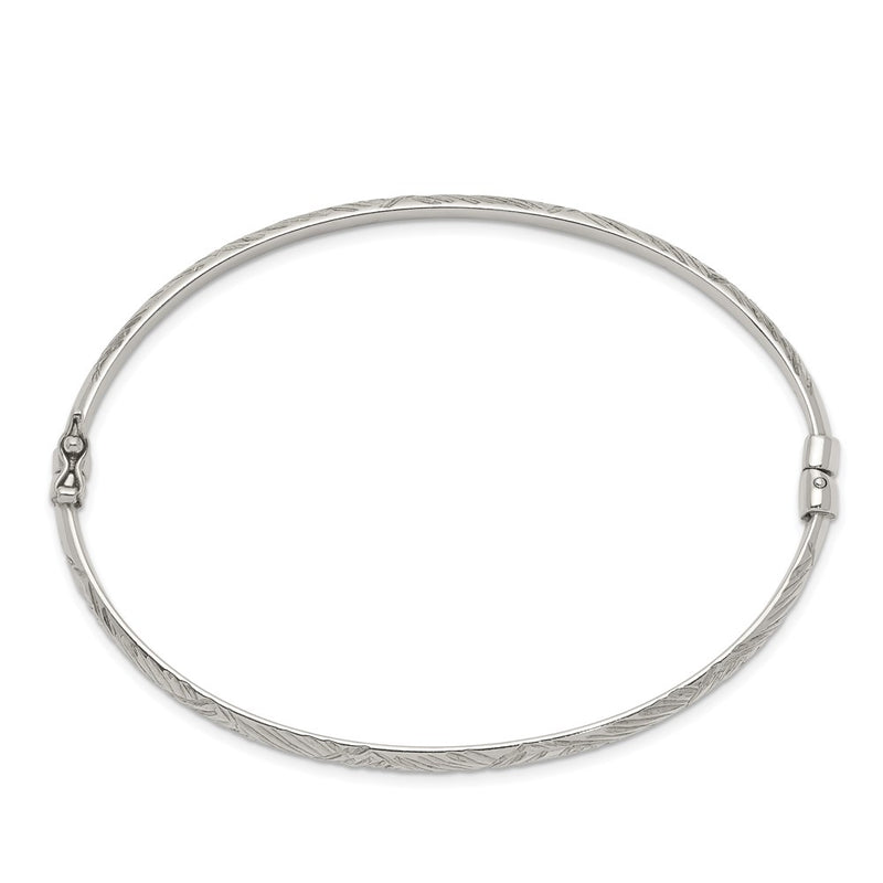 Sterling Silver D/c 4mm Bangle
