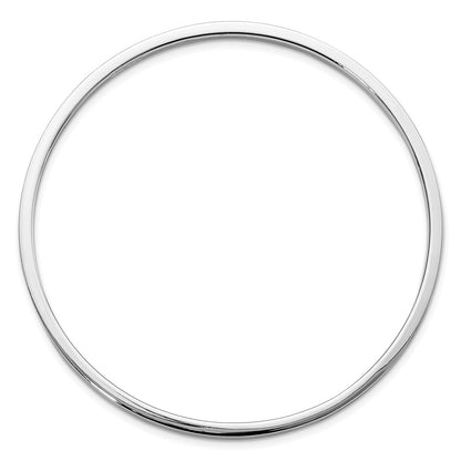 Sterling Silver Rhodium-Plated Polished Slip-On Child'S Bangle