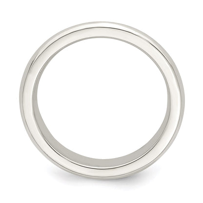 Sterling Silver 4mm Beveled Edge Size 4.5 Band