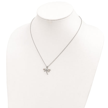 Sterling Silver Landstrom'S Mt. Rushmore Black Hills 12K Gold Accents Dragonfly18 Inch Spring Ring Clasp Necklace