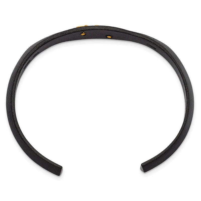 Sterling Silver Landstrom'S Mt. Rushmore Black Hills Base Metal Powder Coated With 10K Tri-Color Accents Bangle