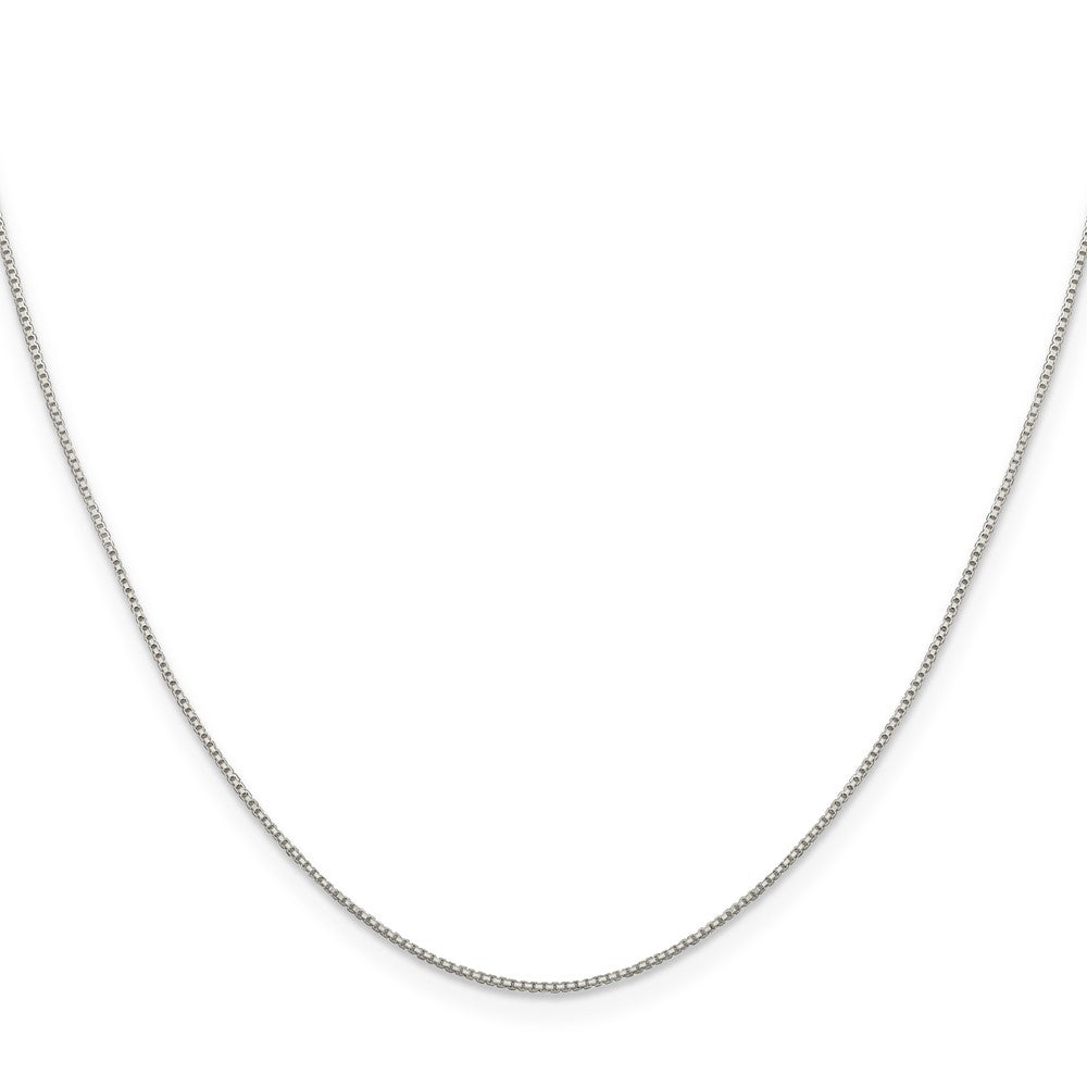 26 Inch Sterling Silver .8mm 8 Sided Diamond-Cut Box Chain Necklace