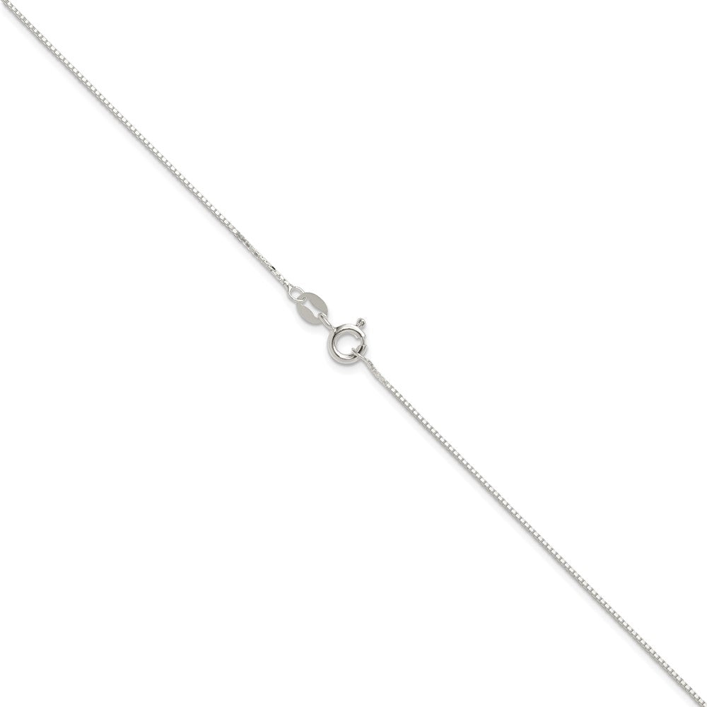 20 Inch Sterling Silver .8mm 8 Sided Diamond-Cut Box Chain Necklace