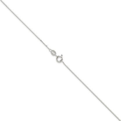 24 Inch Sterling Silver .8mm 8 Sided Diamond-Cut Box Chain Necklace