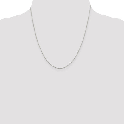 20 Inch Sterling Silver .8mm 8 Sided Diamond-Cut Box Chain Necklace