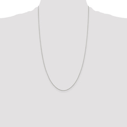 26 Inch Sterling Silver .8mm 8 Sided Diamond-Cut Box Chain Necklace