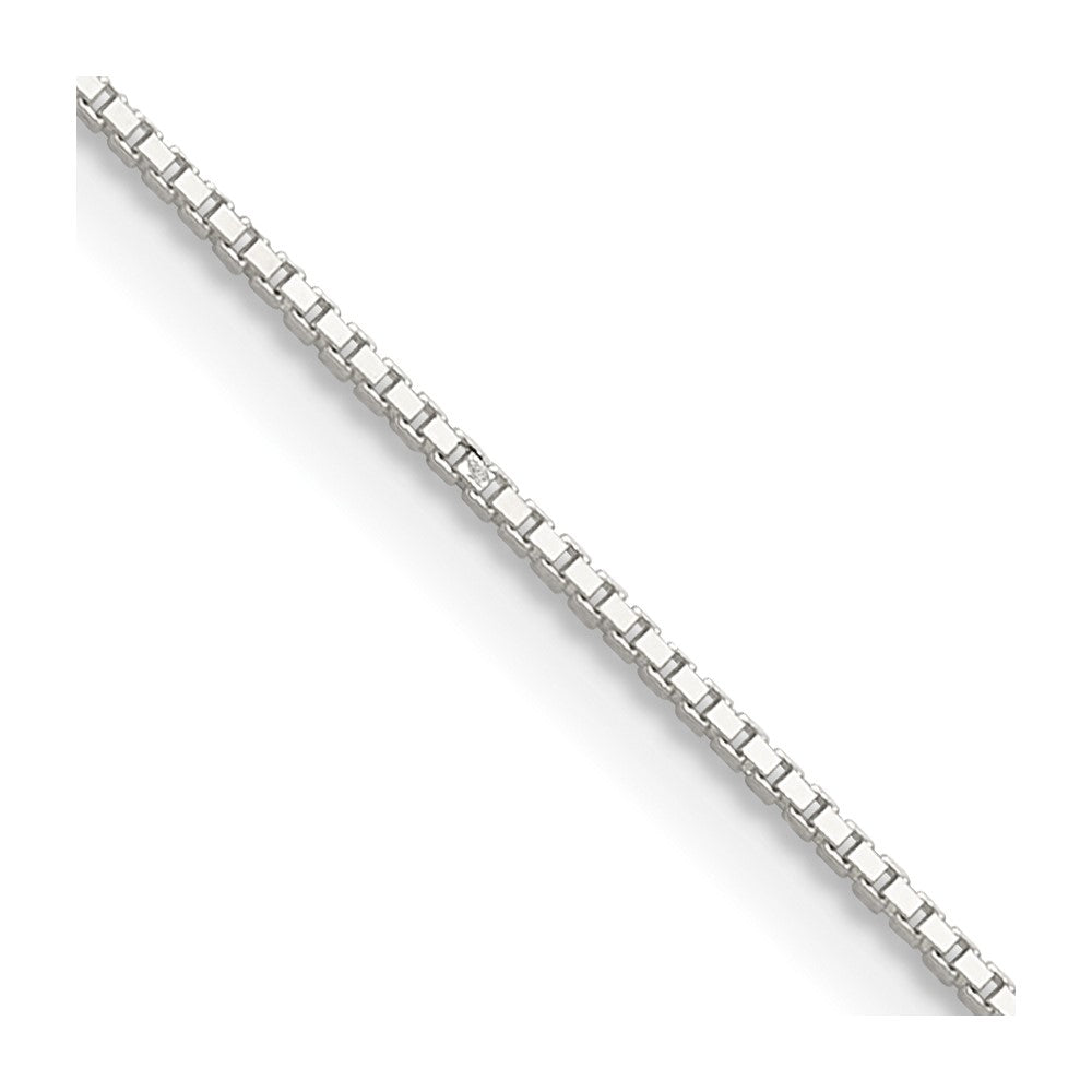 26 Inch Sterling Silver .8mm 8 Sided Diamond-Cut Box Chain Necklace