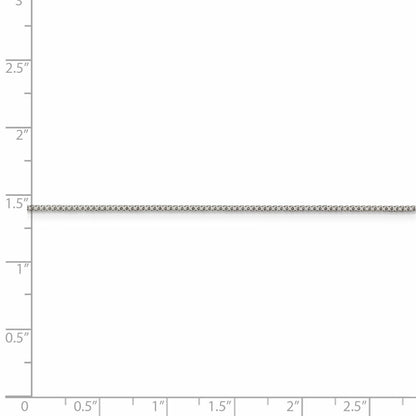 36 Inch Sterling Silver 1mm 8 Sided Diamond-Cut Box Chain Necklace
