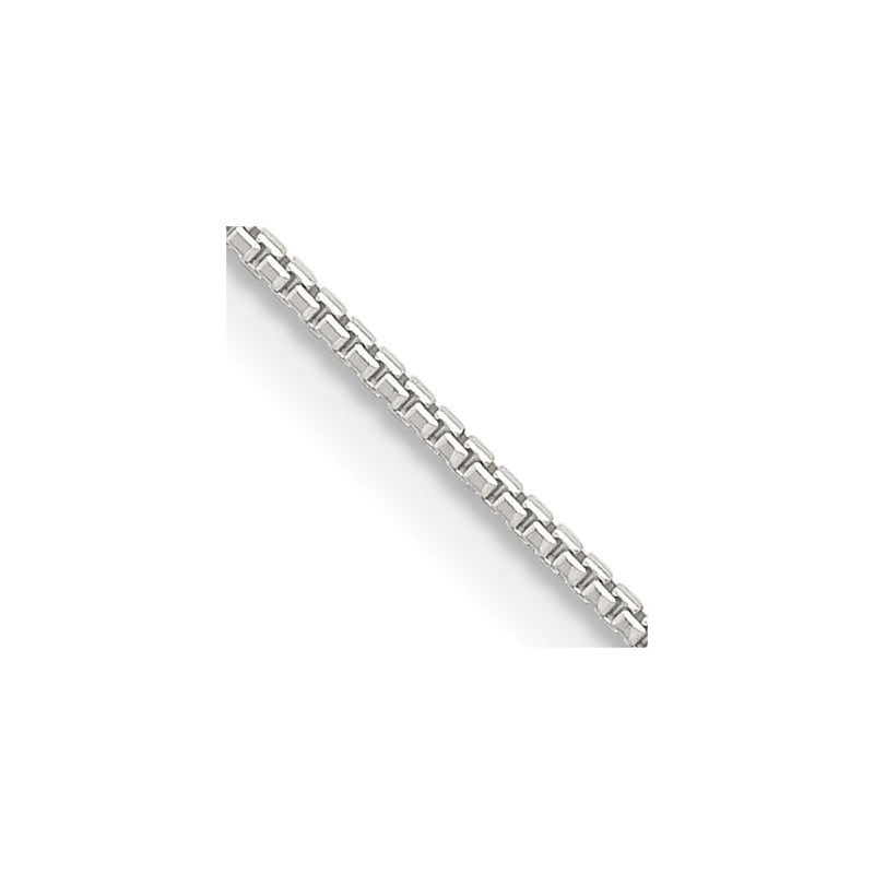 30 Inch Sterling Silver 1mm 8 Sided Diamond-Cut Box Chain Necklace