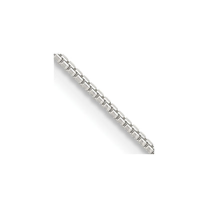 18 Inch Sterling Silver 1mm 8 Sided Diamond-Cut Box Chain W/2In Ext.