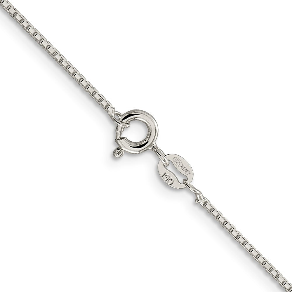 16 Inch Sterling Silver 1.15mm 8 Sided Diamond-Cut Box Chain Necklace