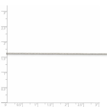 36 Inch Sterling Silver 1.15mm 8 Sided Diamond-Cut Box Chain Necklace