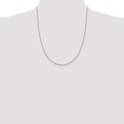 22 Inch Sterling Silver 1.15mm 8 Sided Diamond-Cut Box Chain W/4In Ext.