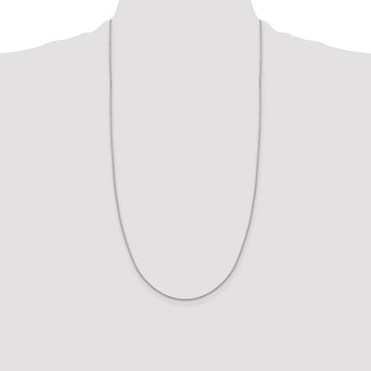 28 Inch Sterling Silver 1.15mm 8 Sided Diamond-Cut Box Chain Necklace