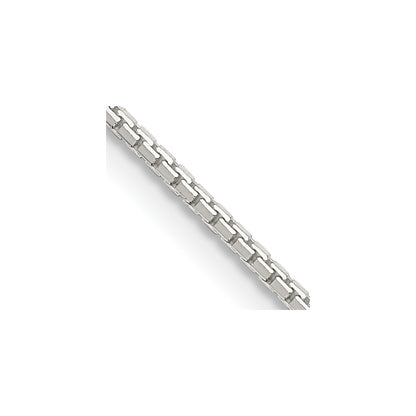 16 Inch Sterling Silver 1.15mm 8 Sided Diamond-Cut Box Chain Necklace