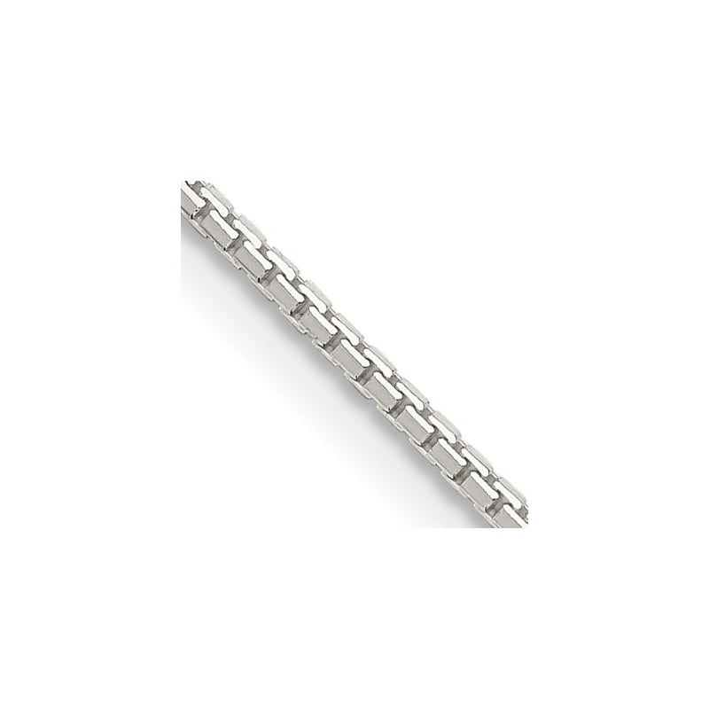 30 Inch Sterling Silver 1.15mm 8 Sided Diamond-Cut Box Chain Necklace